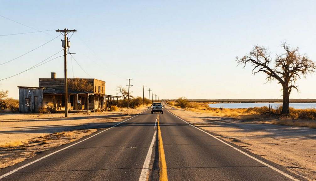 follow local roads southwest
