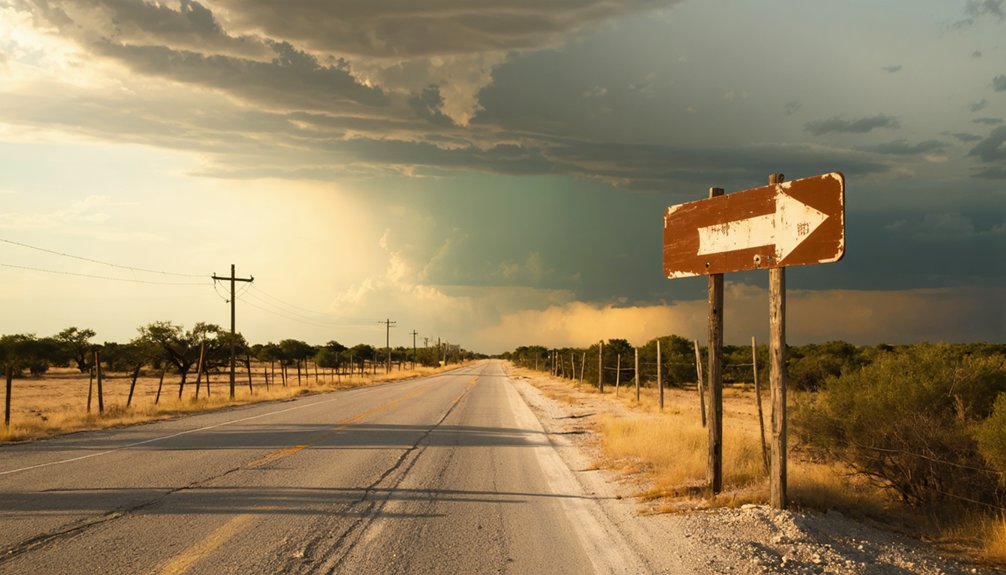 follow rural creek roads