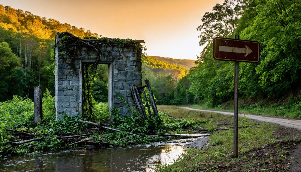 ghost towns and tornado ruins