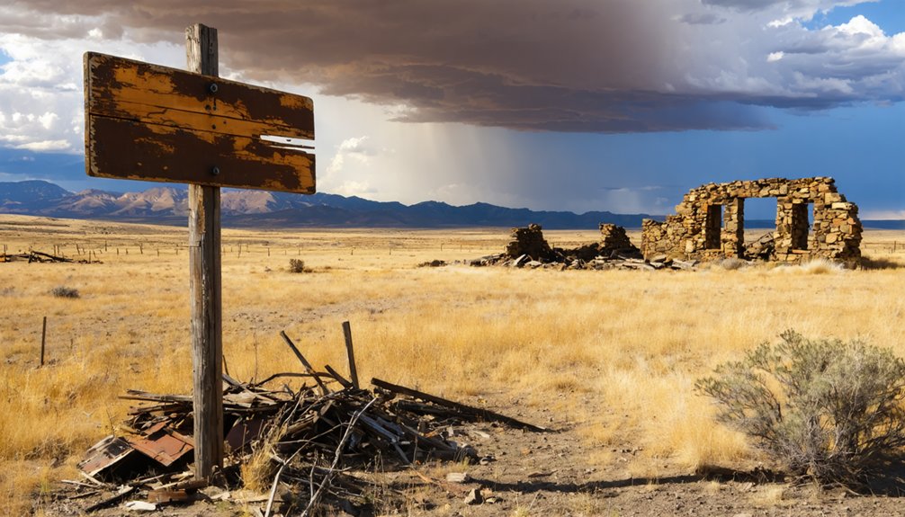 ghost towns with remaining structures