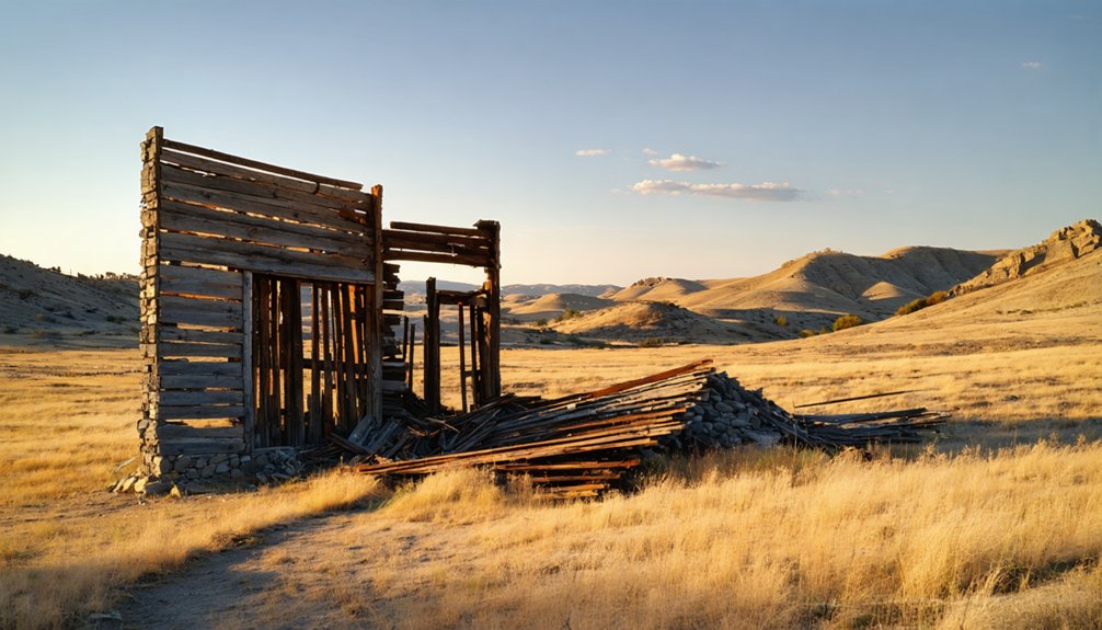historic mining settlement remains