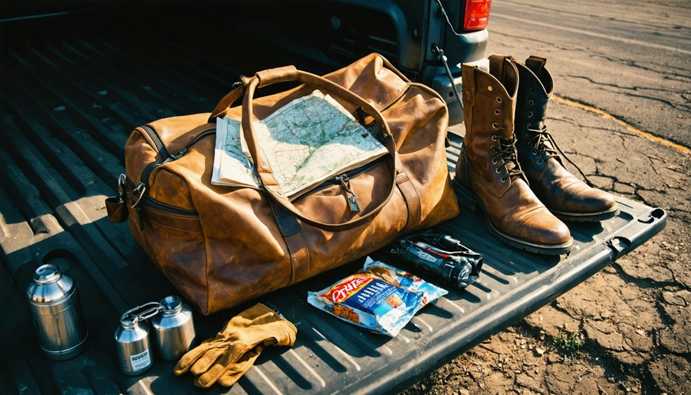 pack water snacks maps