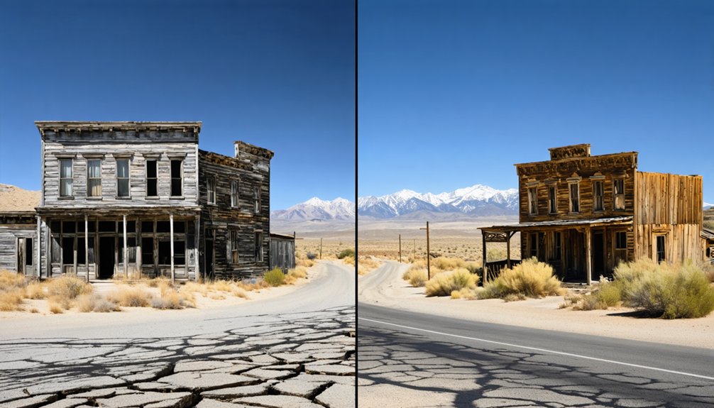 preserved town versus vanished settlement