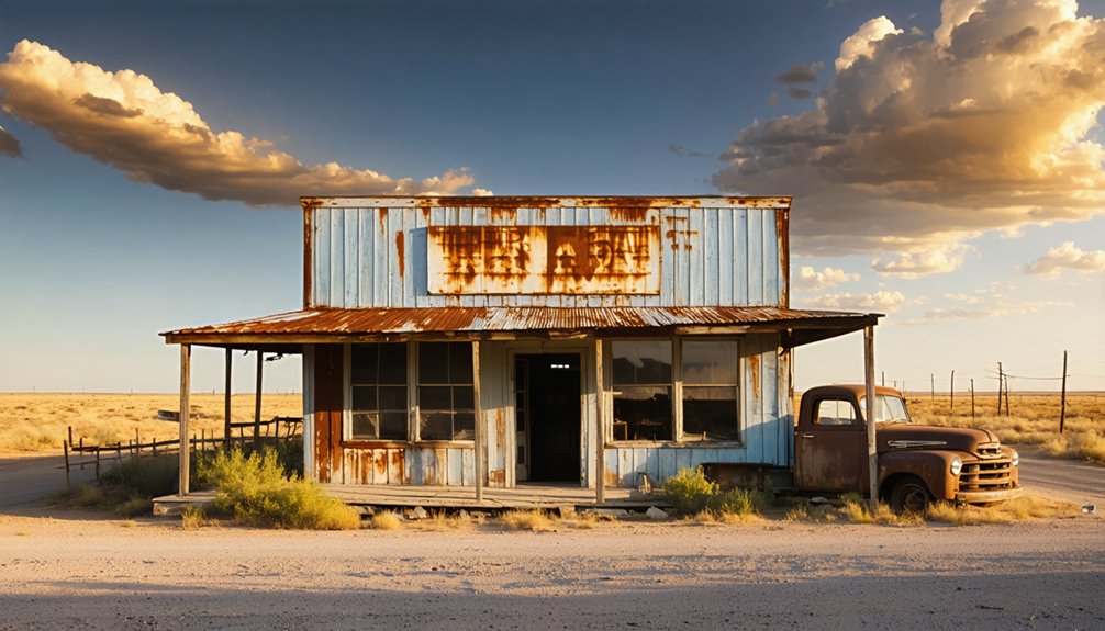 quiet historical ghost town