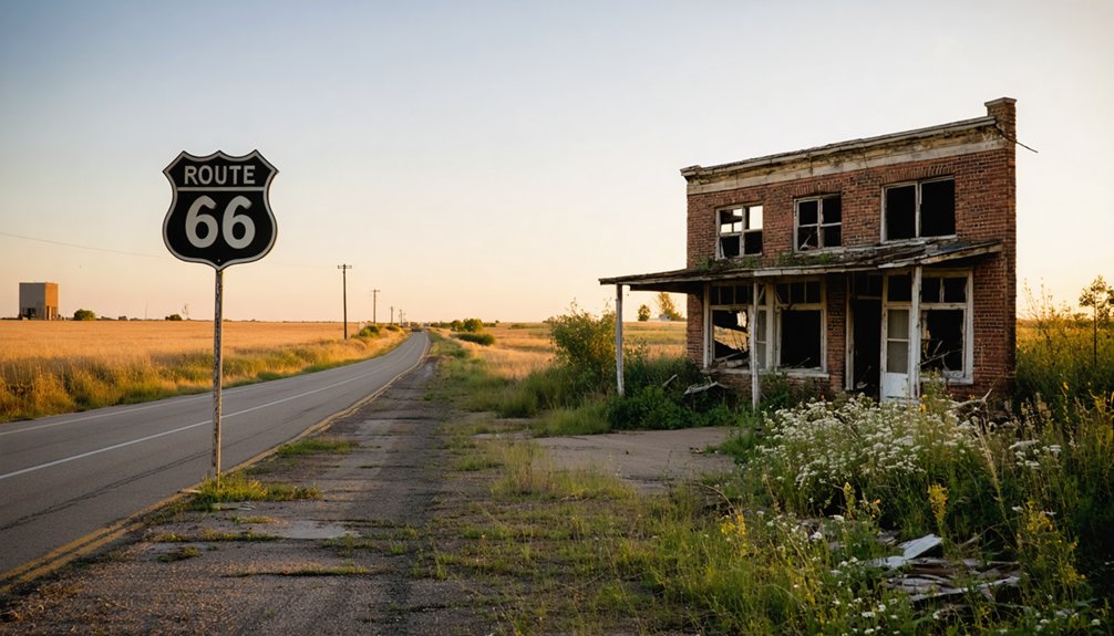 route 66 ghost towns history