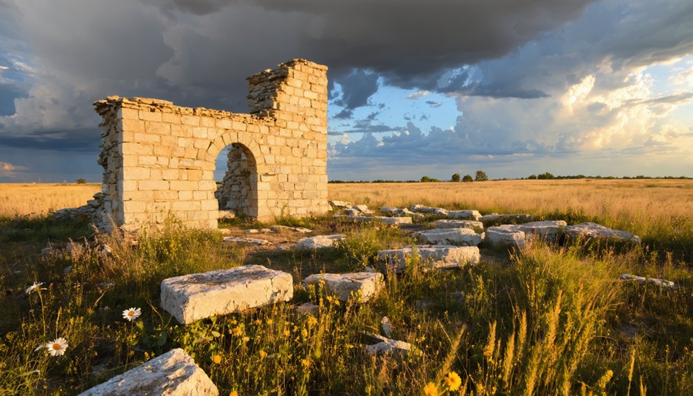 ruins of kansas prairie town