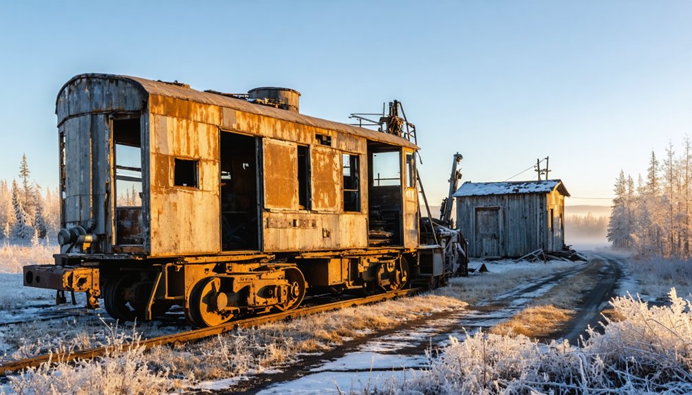 rusty dredge abandoned runway