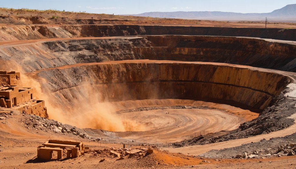 town swallowed by open pit