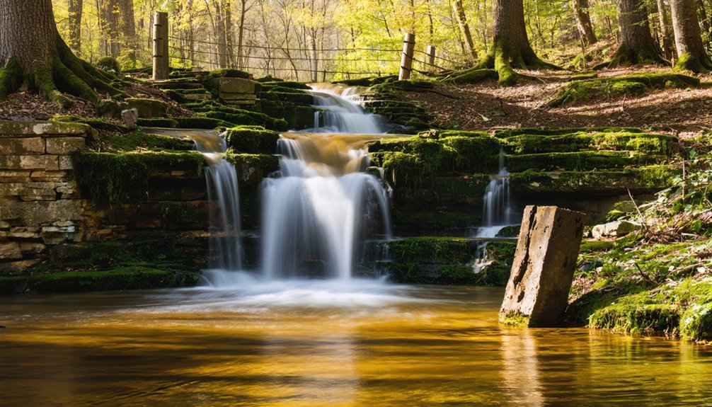wide ancient sweeping cascade