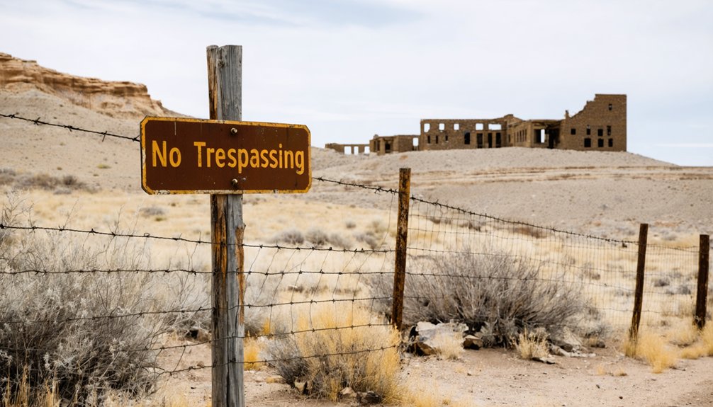 winter quarters trespassing warning